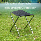 Ultralight Folding Camping Stool – Aluminium Frame, 85kg Capacity