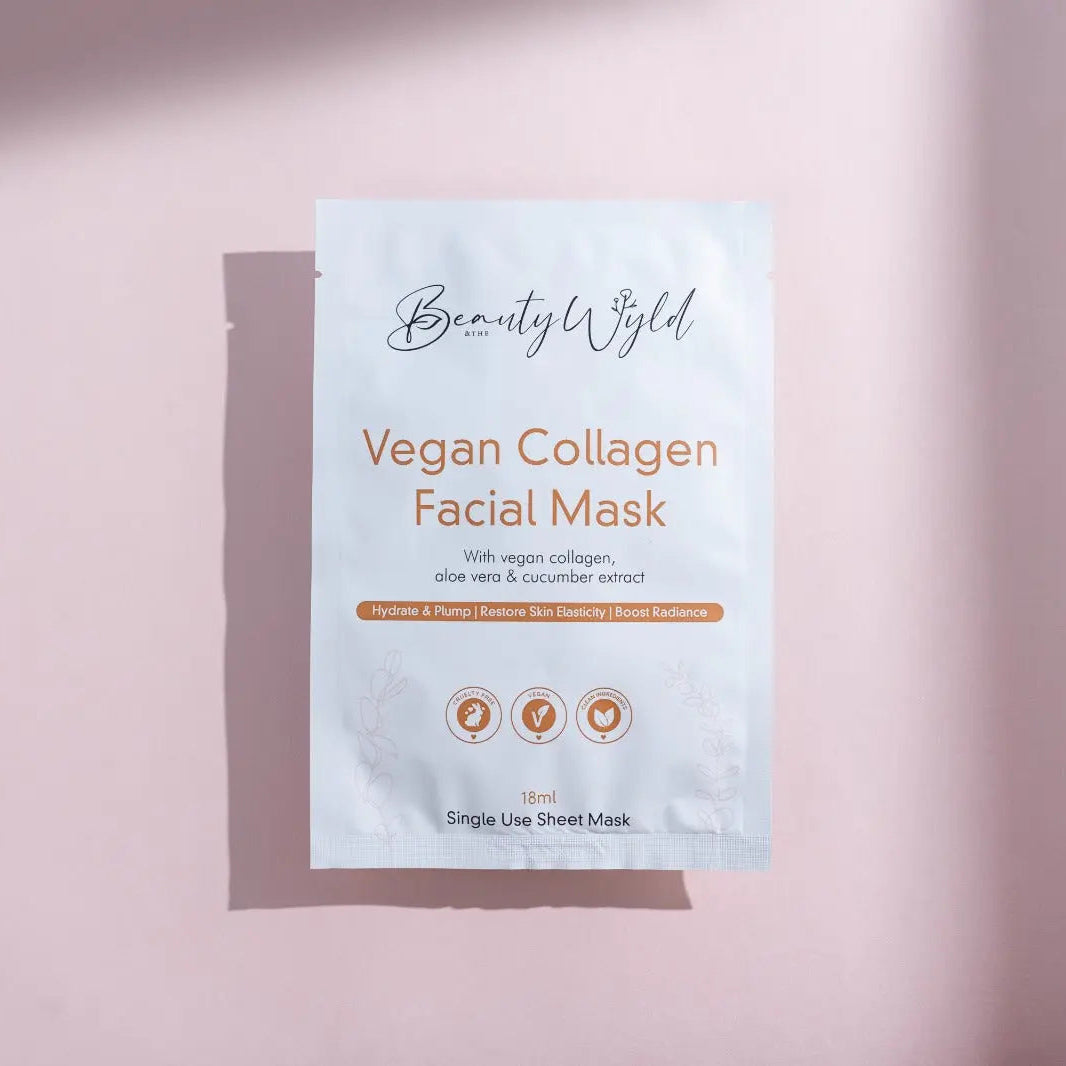 Raw Beauty Lab Vegan Collagen Face Mask – Box of 4