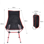 Lightweight Folding Camping Chair – Aluminium Frame, 100kg Capacity