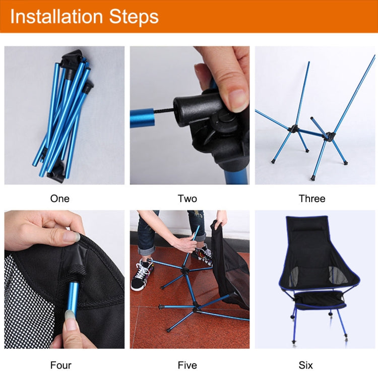 Lightweight Folding Camping Chair – Aluminium Frame, 100kg Capacity