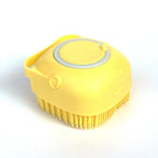 Silicone Shampoo Dispensing Bath Brush for Dogs & Cats