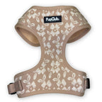 PupClub Luxe Adjustable Dog Harness – Toffee Latte Petals