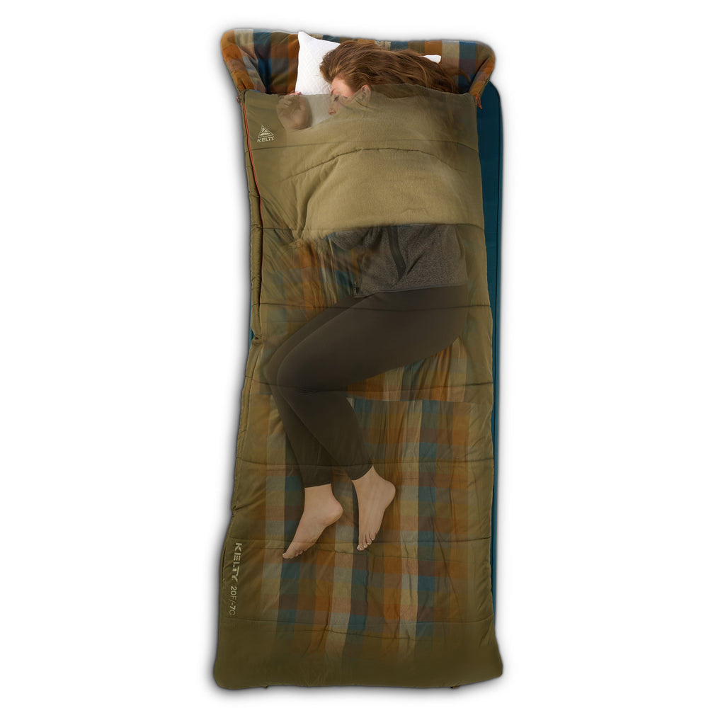 Kelty Wayback 20°F (-7°C) Synthetic Sleeping Bag - One Size - Burnt Olive