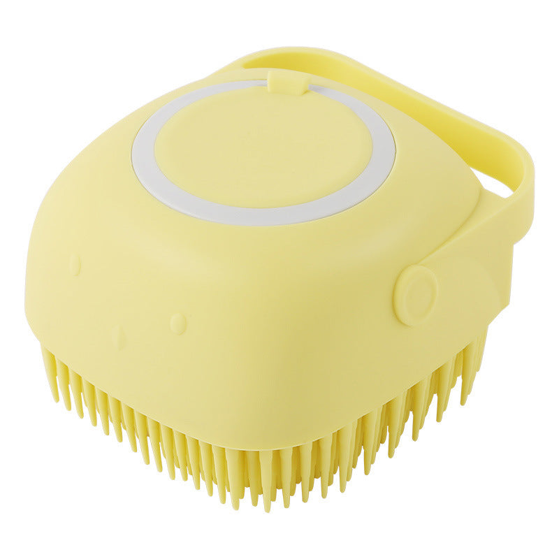 Silicone Shampoo Dispensing Bath Brush for Dogs & Cats