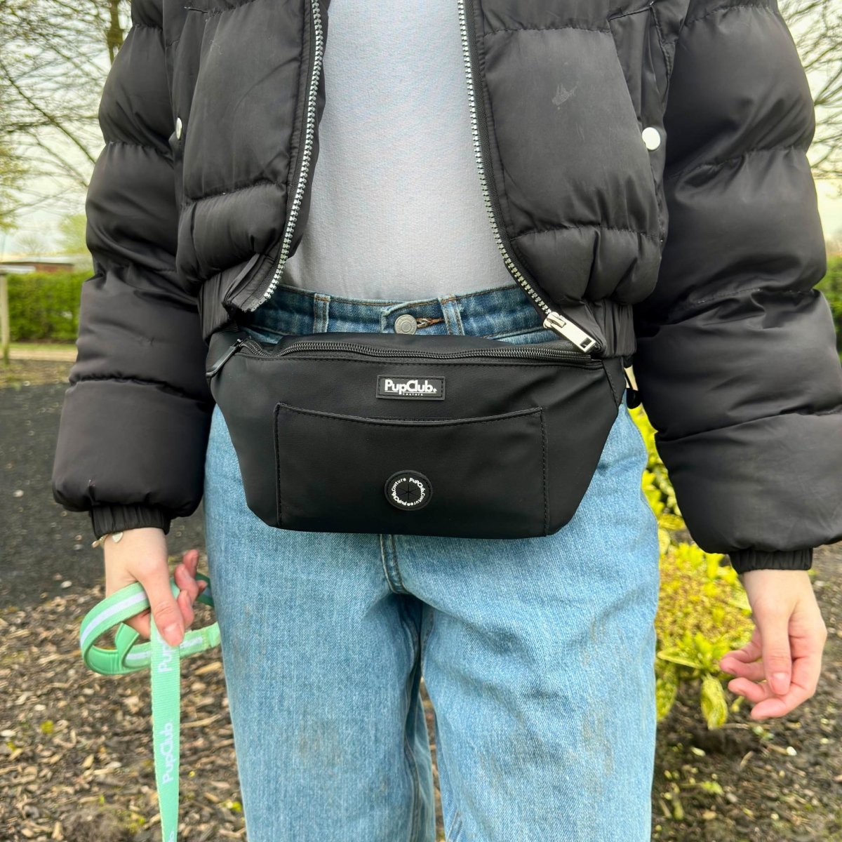 PupClub Dog Walking Bum Bag – Black