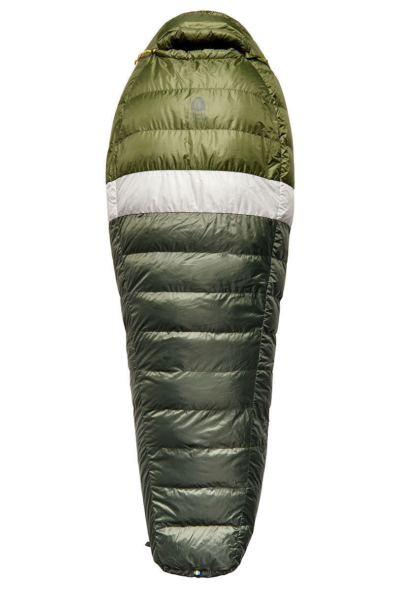 Sierra Designs Get Down 20°F (-7°C) 550-Fill DriDown Sleeping Bag - Long - Green/White