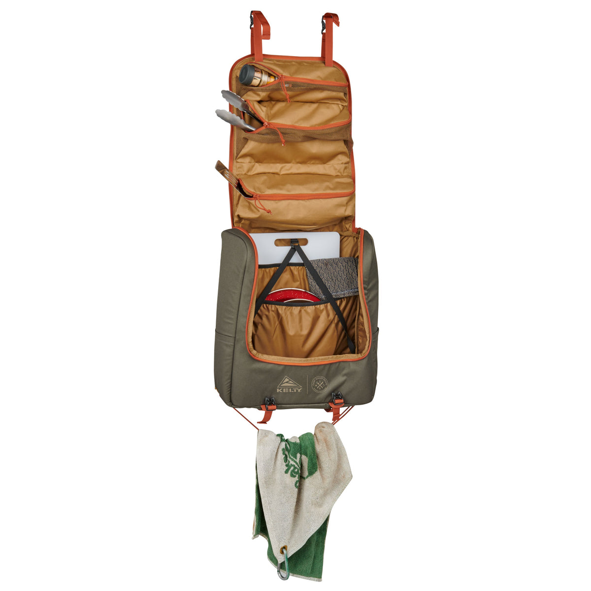 Kelty Camp Galley Deluxe Camp Kitchen Organiser - Beluga/Dull Gold