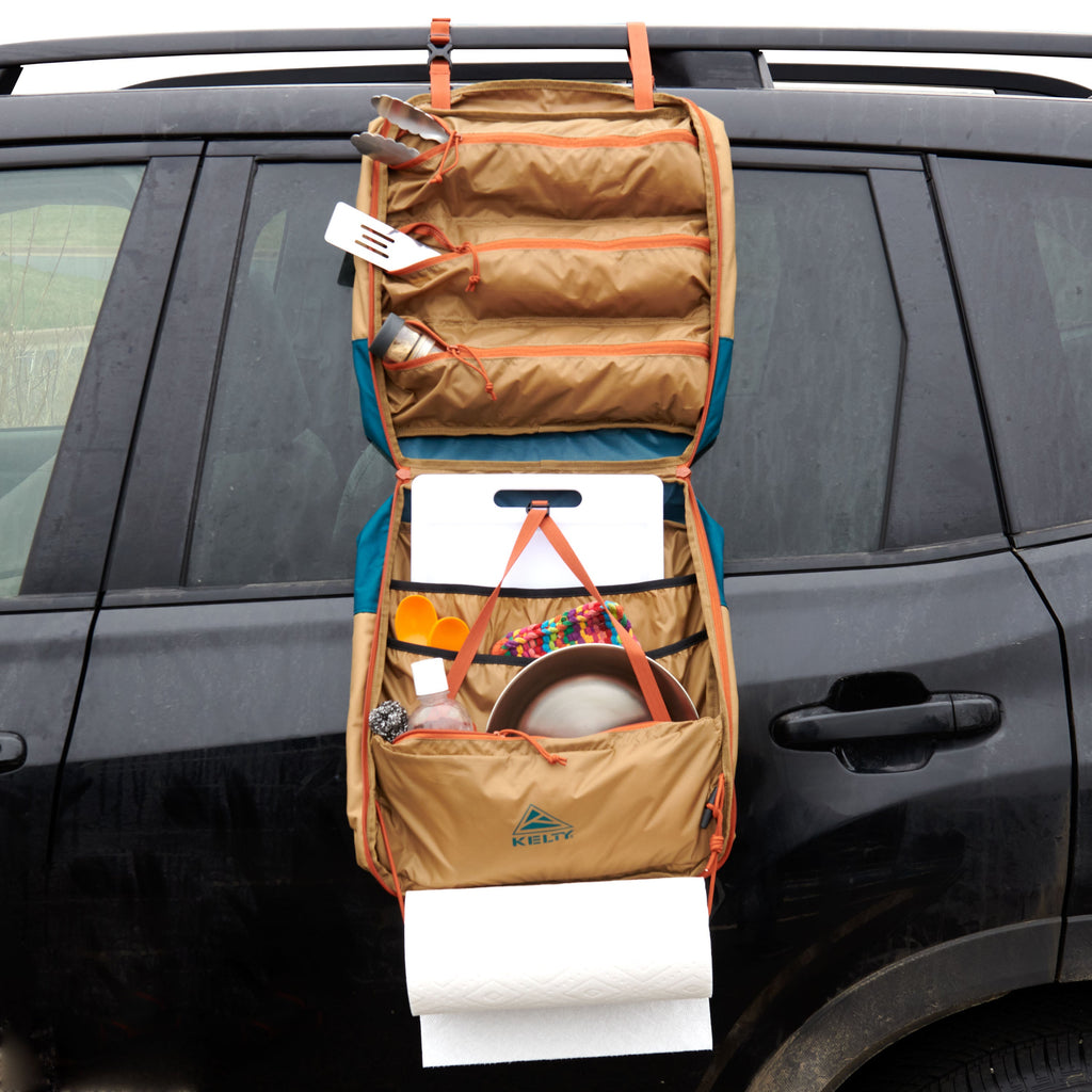 Kelty Camp Galley Camp Kitchen Organiser - Dull Gold/Deep Teal