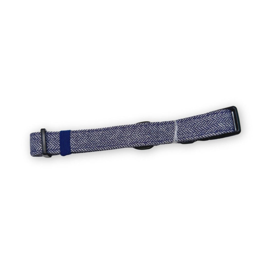 Dog Collar – Tweed Blue