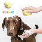Silicone Shampoo Dispensing Bath Brush for Dogs & Cats