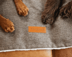 THE LINCOLN | LUXURY TWEED & FAUX FUR REVERSIBLE DOG BLANKET