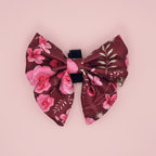 PupClub Dog Sailor Bow – Burgundy Bloom