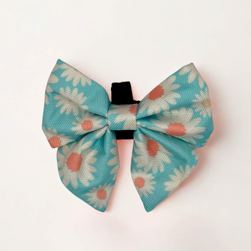 Dog Sailor Bow – Pastel Daisy