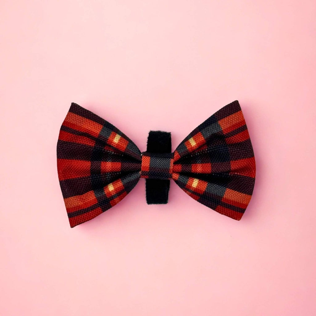 Dog Bow Tie – Red Tartan