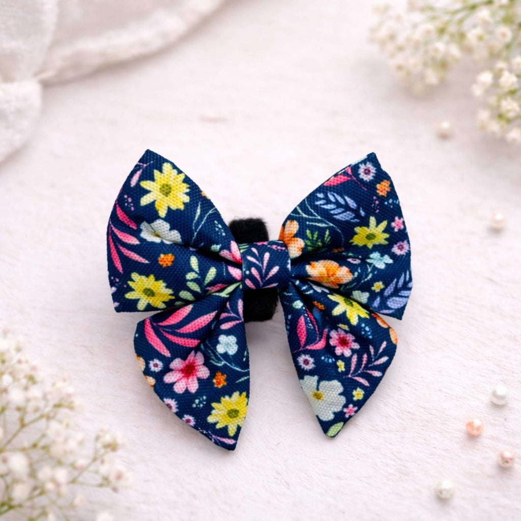 Dog Sailor Bow – Summer Meadow