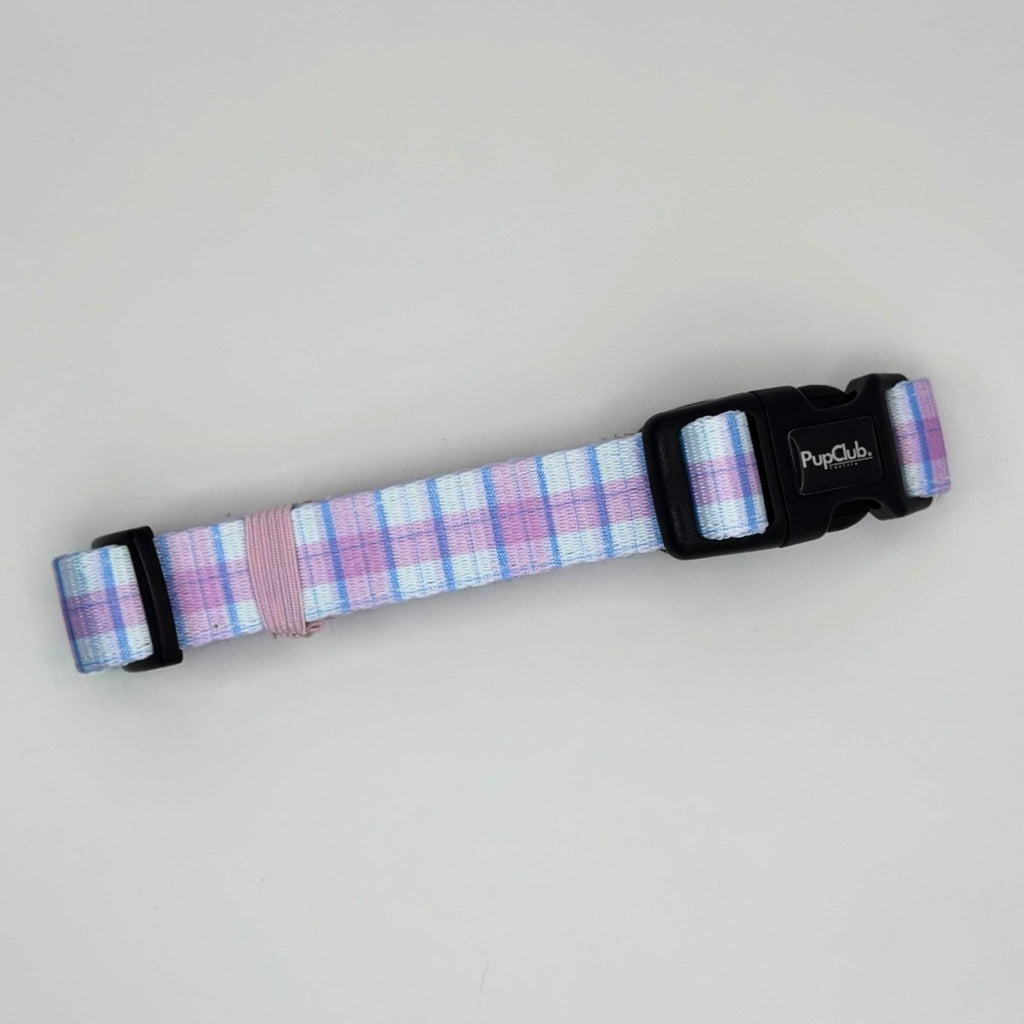Dog Collar – Pink Tartan