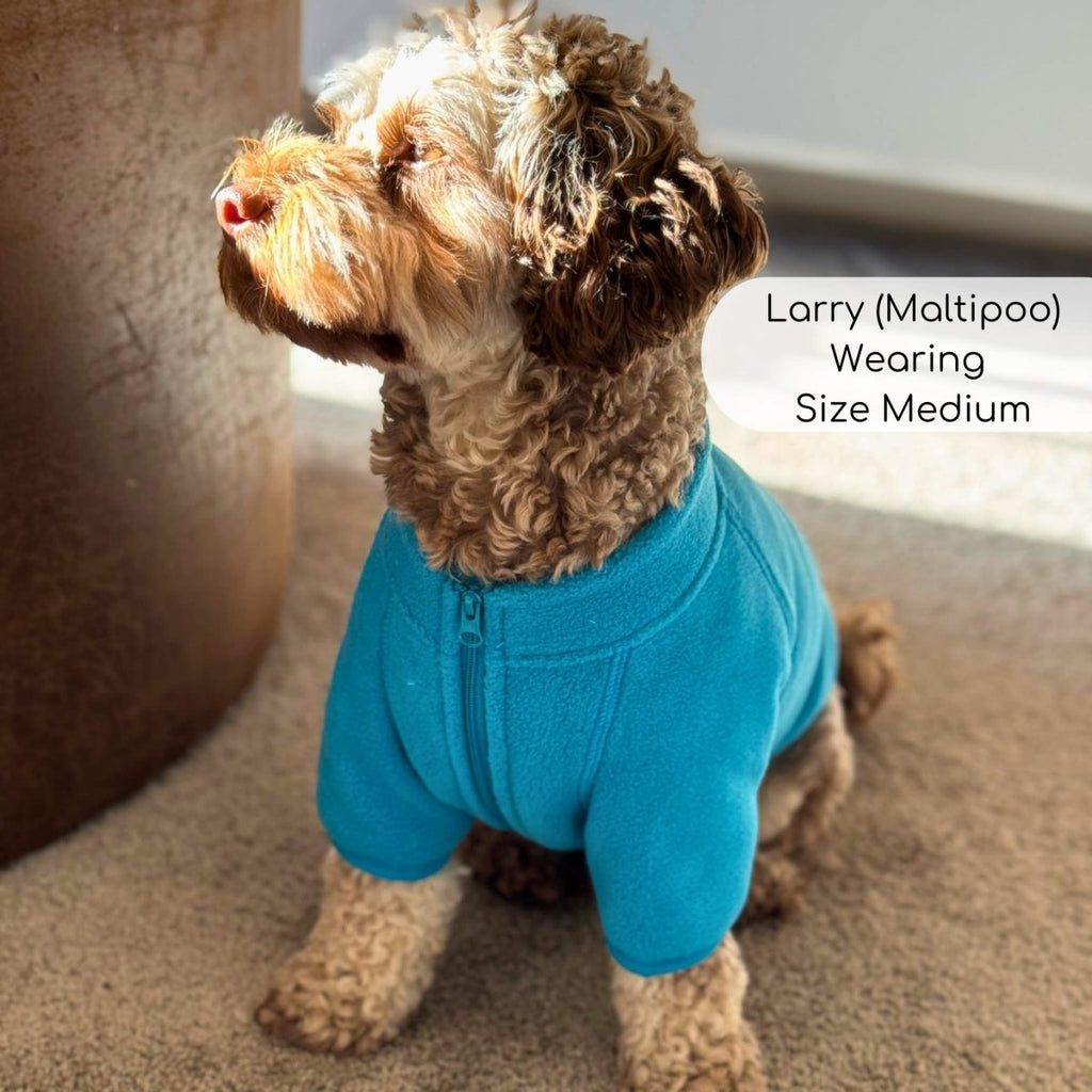 Dog Fleece Coat – Blue