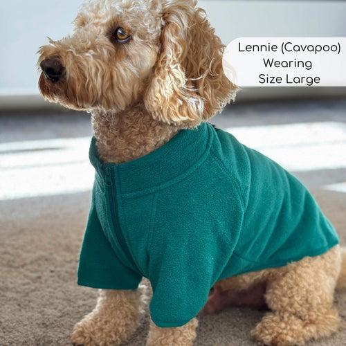 Dog Fleece Coat – Green