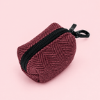PupClub Poo Bag Holder – Berry Tweed