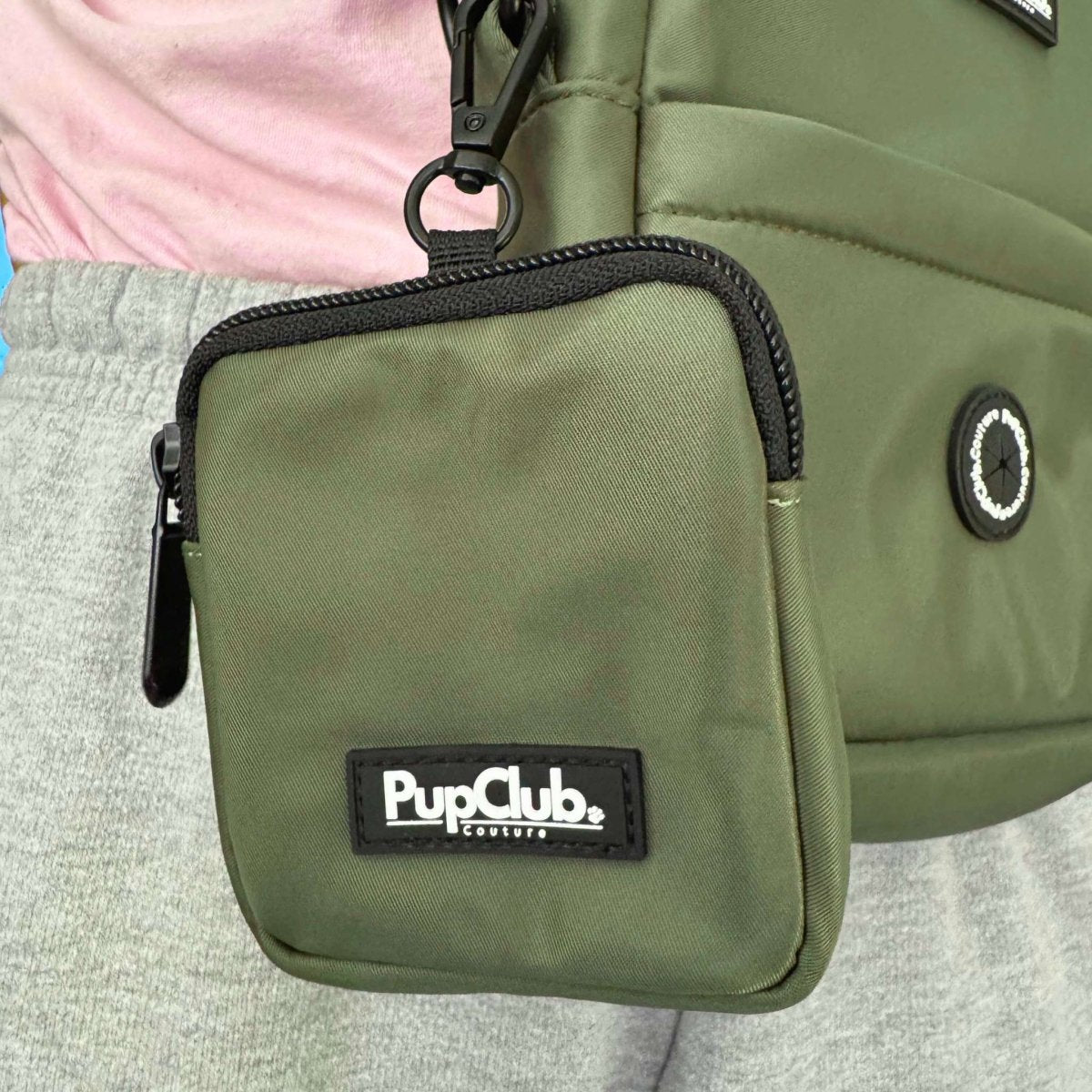 PupClub Dog Treat Pouch – Khaki Green