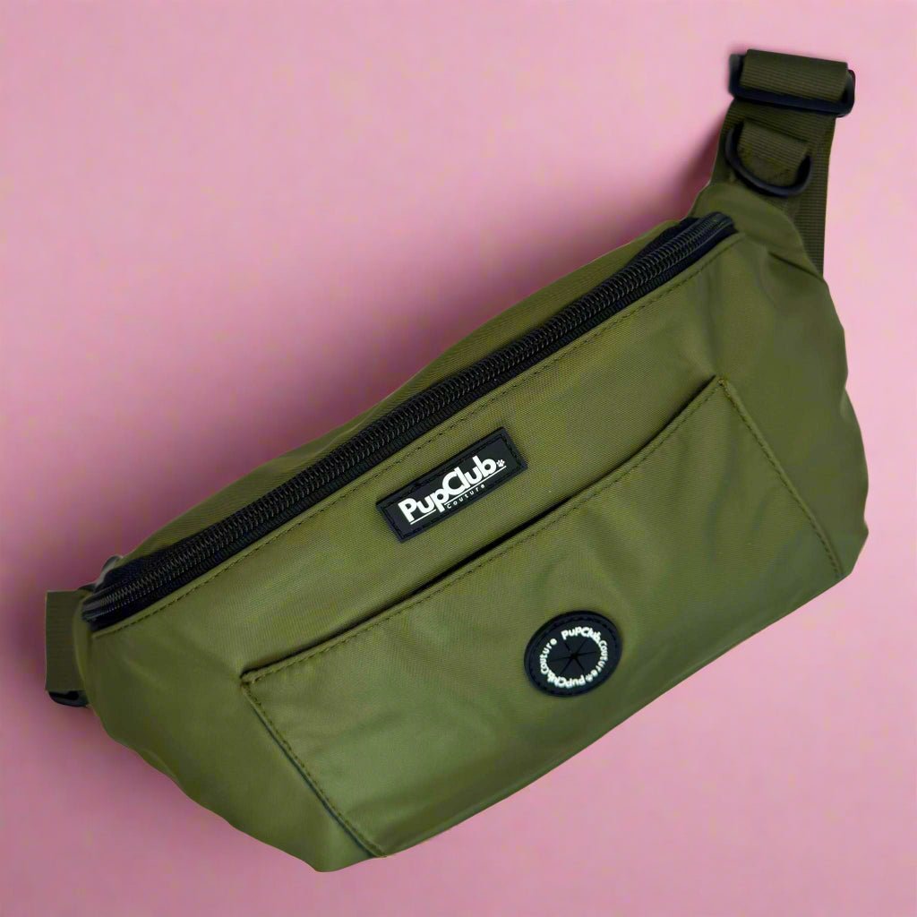 Dog Walking Bum Bag – Khaki Green