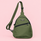 PupClub Dog Walking Sling Backpack – Khaki Green
