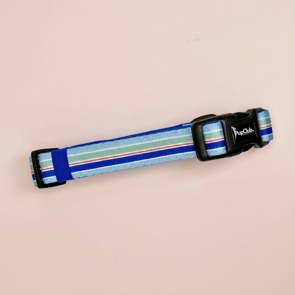 Dog Collar – Sea Breeze Stripes