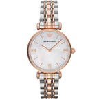 Emporio Armani AR1683 Gianni T-Bar Women's Two-Tone Watch