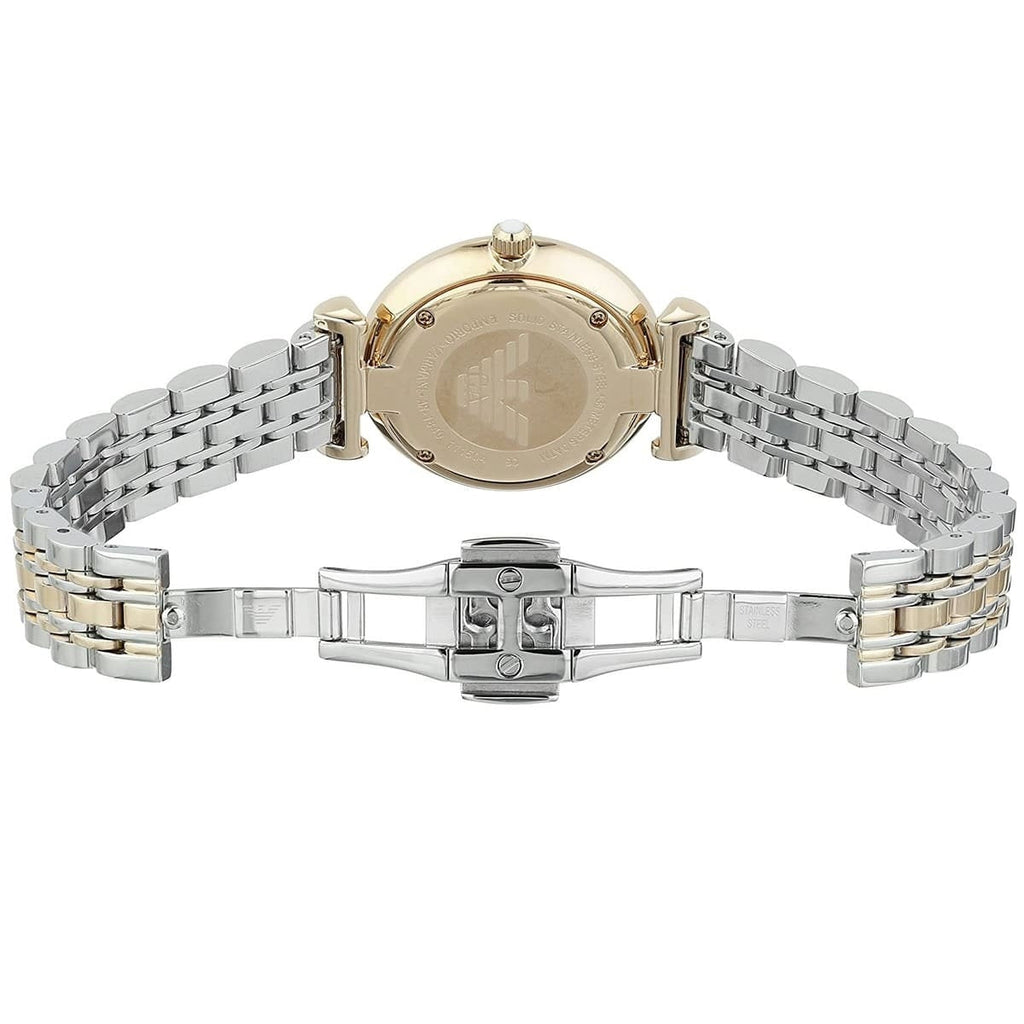 Emporio Armani AR1683 Gianni T-Bar Women's Two-Tone Watch