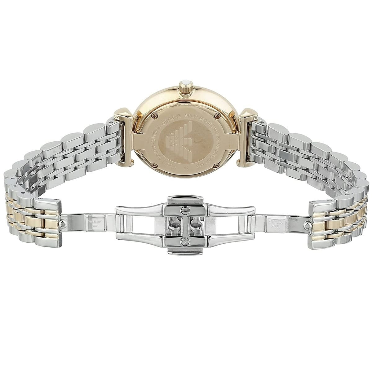 Emporio Armani AR1683 Gianni T-Bar Women's Two-Tone Watch