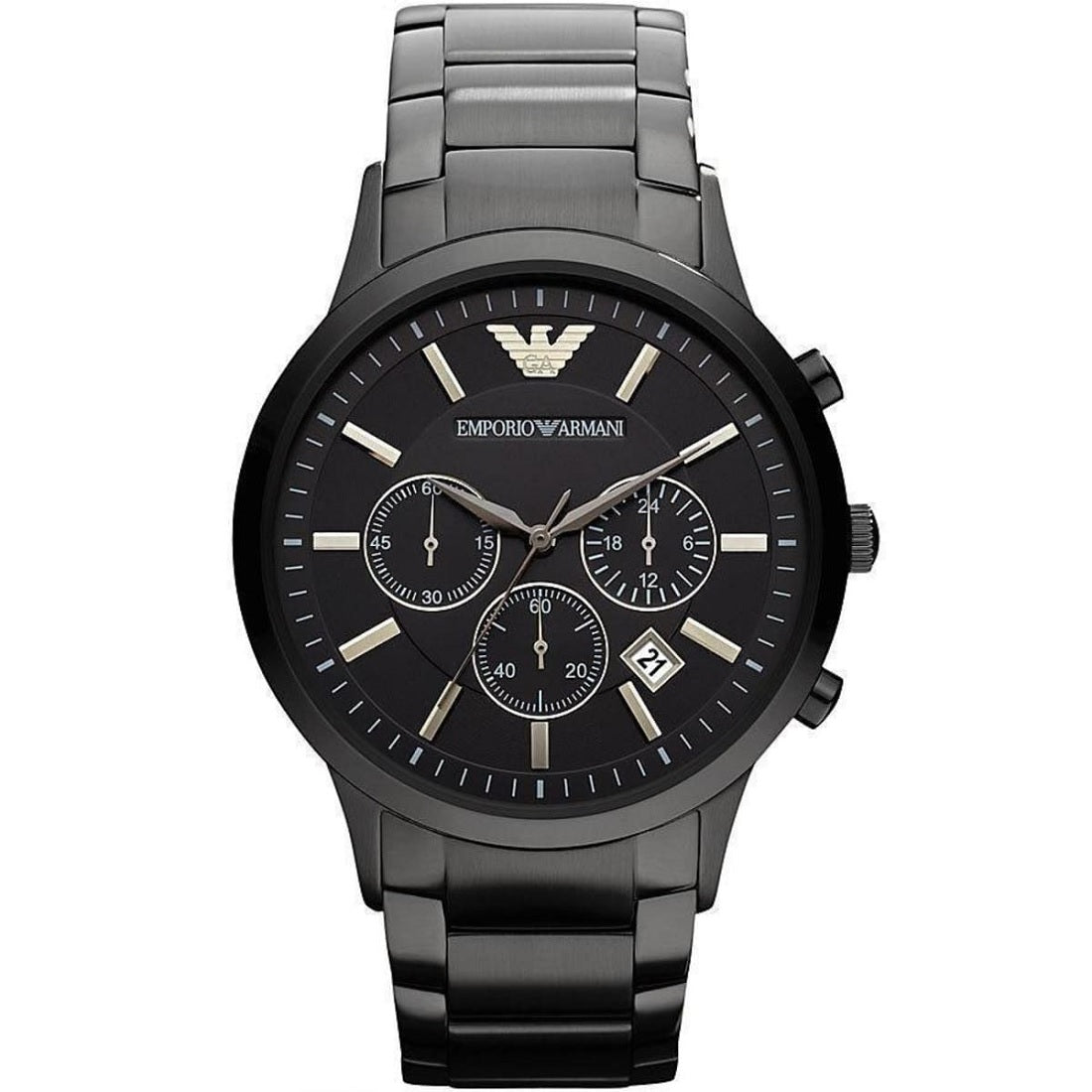 Emporio Armani AR2453 Renato Men's Blackout Watch