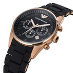 Emporio Armani AR5905 Sportivo Men's Black & Rose Gold Watch