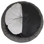 THE BALMORAL | LUXURY HERRINGBONE CALMING DONUT DOG BED