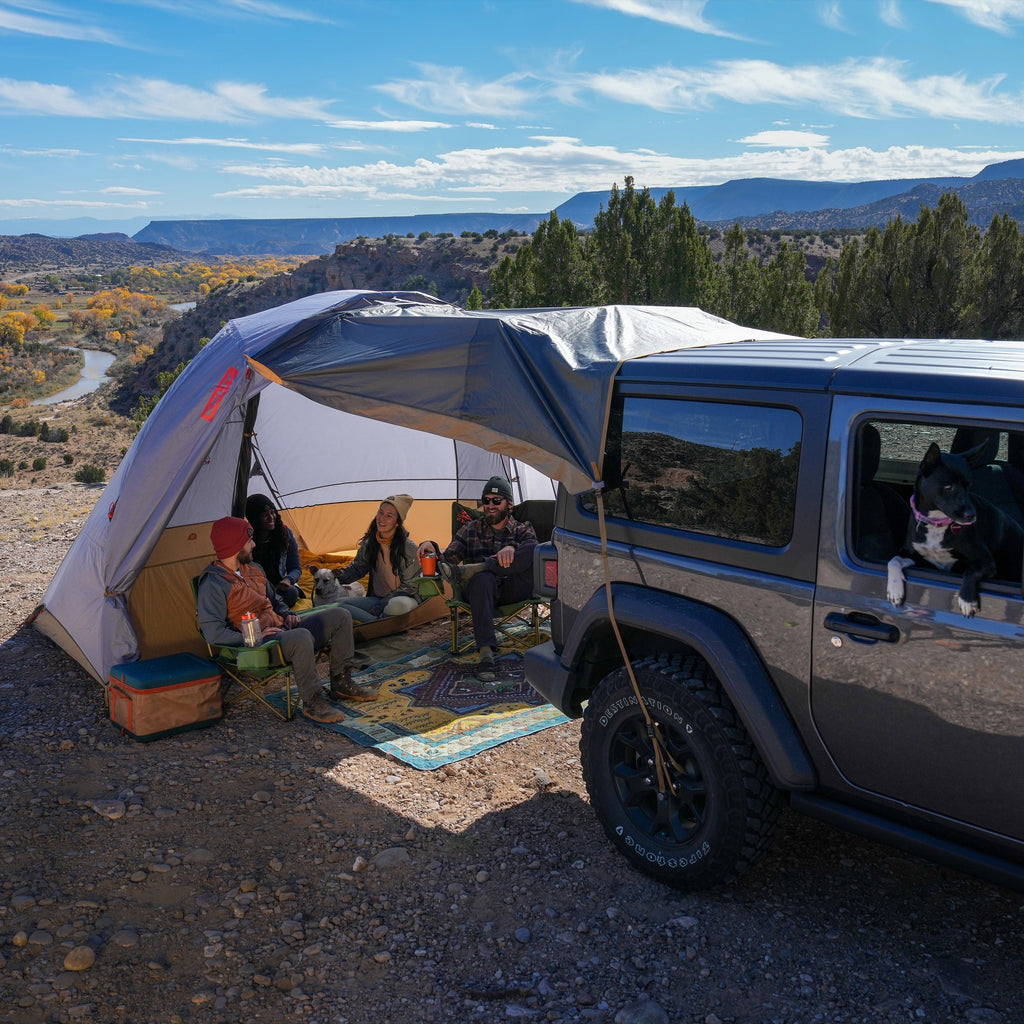 Kelty Caboose 4 Person Vehicle Tent - Smoke/Beluga/Dull Gold