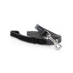 THE BALMORAL | LUXURY GREY HERRINGBONE & LEATHER DOG LEAD