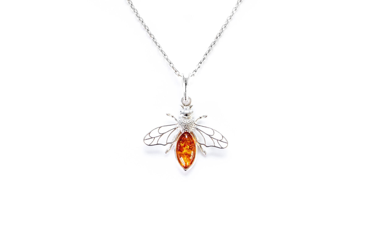 Amber Bee Necklace