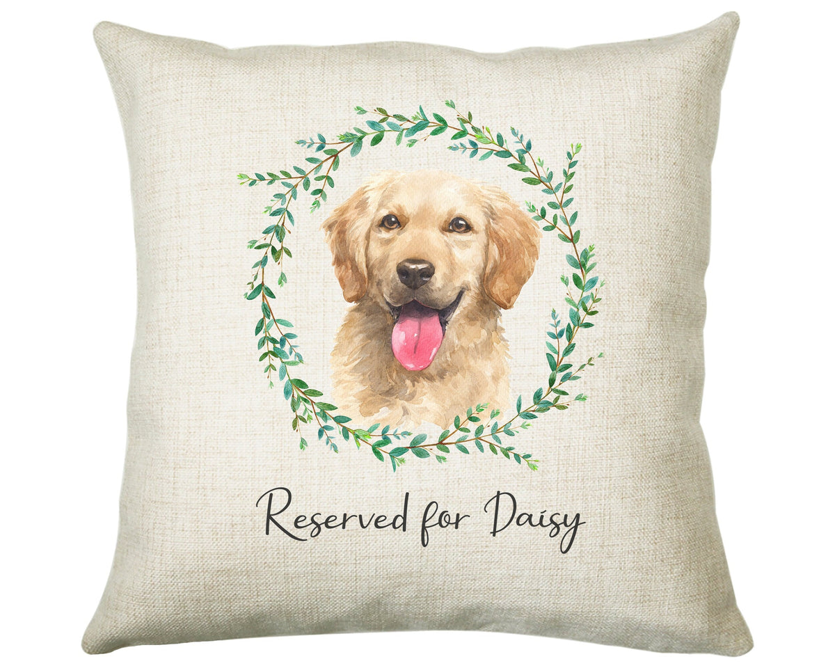 Personalised Golden Retriever Cushion