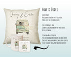 Personalised Just Married Cushion