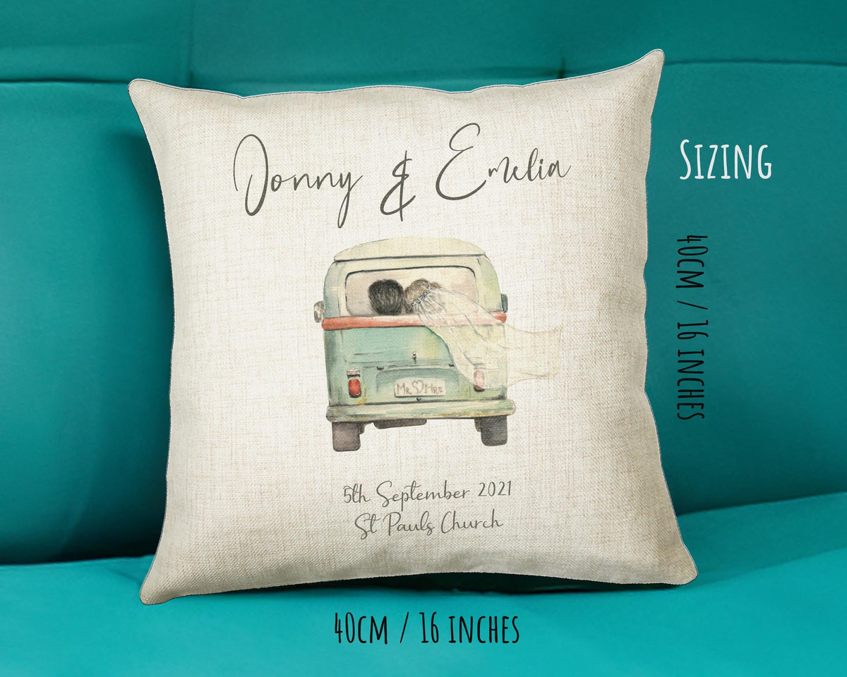 Personalised Just Married Cushion
