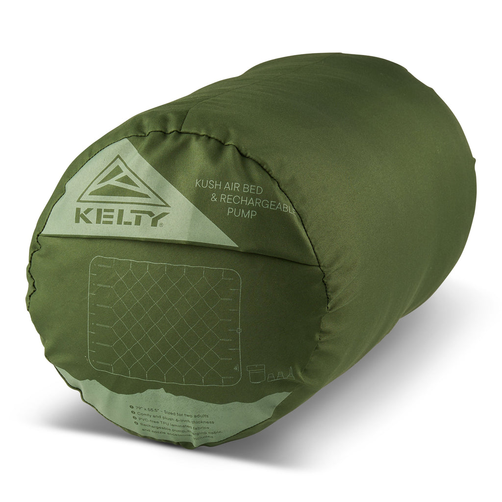 Kelty Kush Air Bed With Rechargeable Pump in Sea Spray
