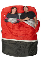 Sierra Designs Frontcountry Bed 20°F (-7°C) Synthetic 2-Person Sleeping Bag - Queen - Red/Grey