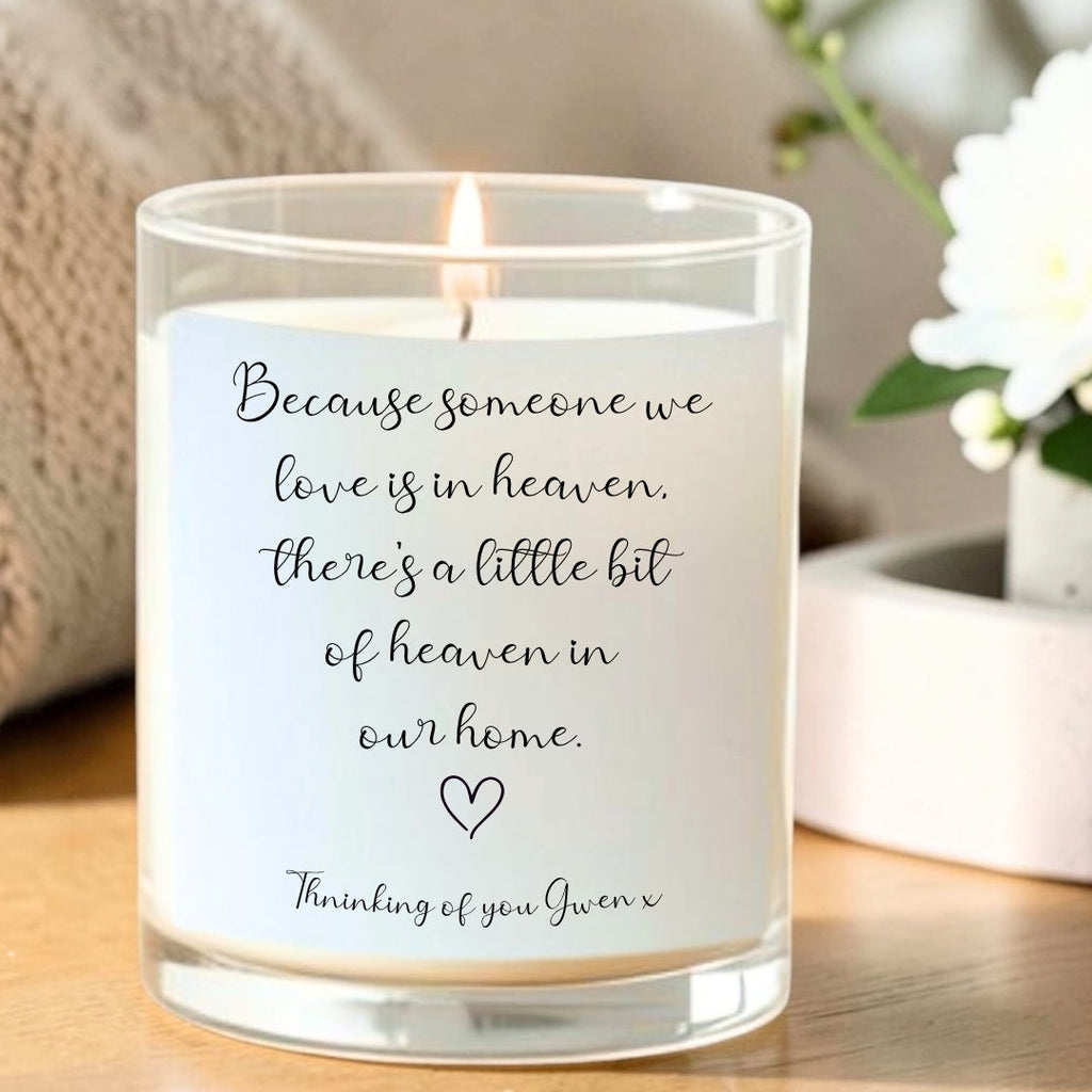Personalised Memorial Candle Gift Set