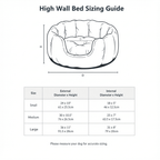 THE COTSWOLD | LUXURY HIGH WALL BOUCLE DOG BED