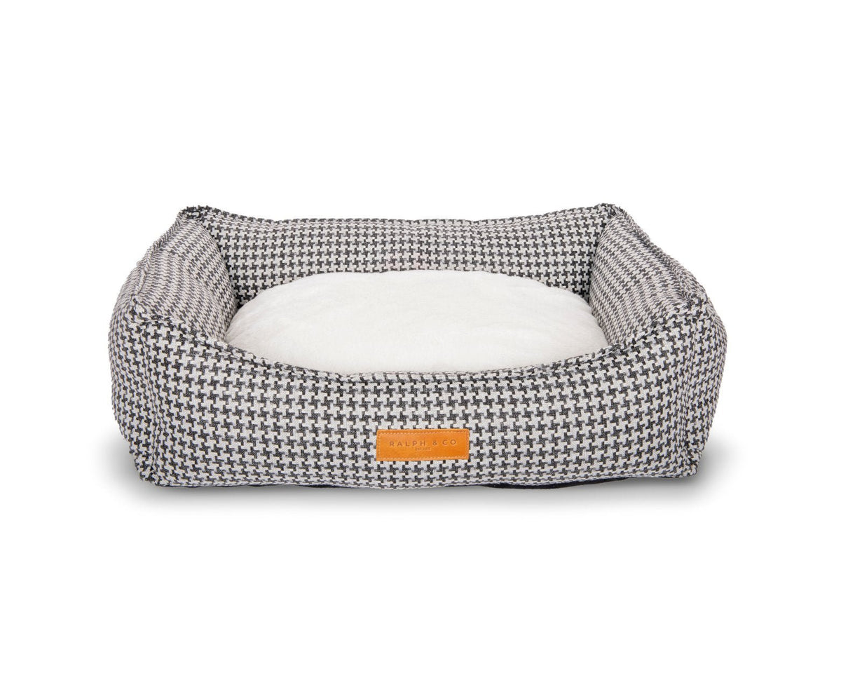 Ralph & Co Kensington Houndstooth Bolster Dog Bed