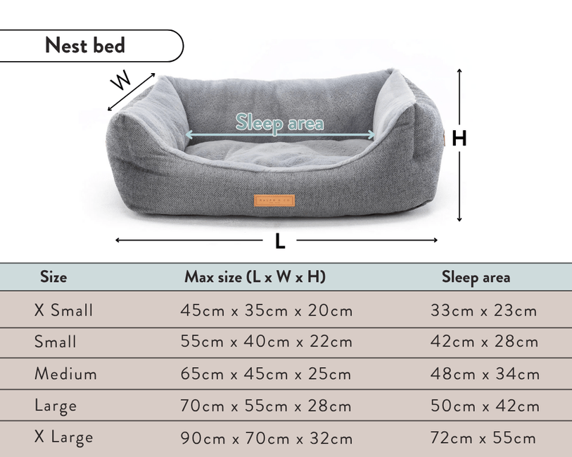 Ralph & Co Lincoln Tweed Bolster Dog Bed