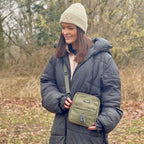 Mini Dog Walking Bag – Khaki Green