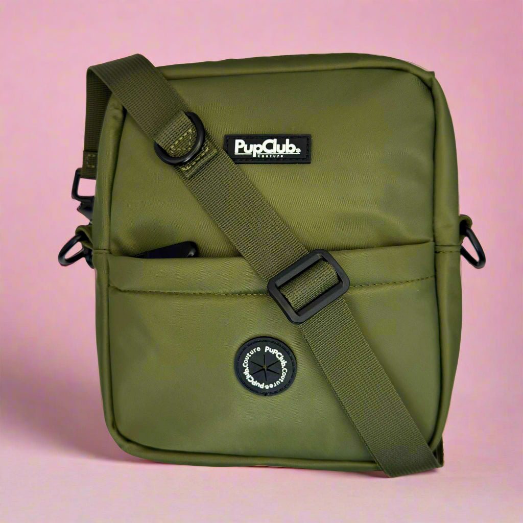 Mini Dog Walking Bag – Khaki Green