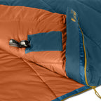Kelty Solstice 20°F (-7°C) Synthetic Sleeping Bag - One Size - Midnight Navy/Woodthrush