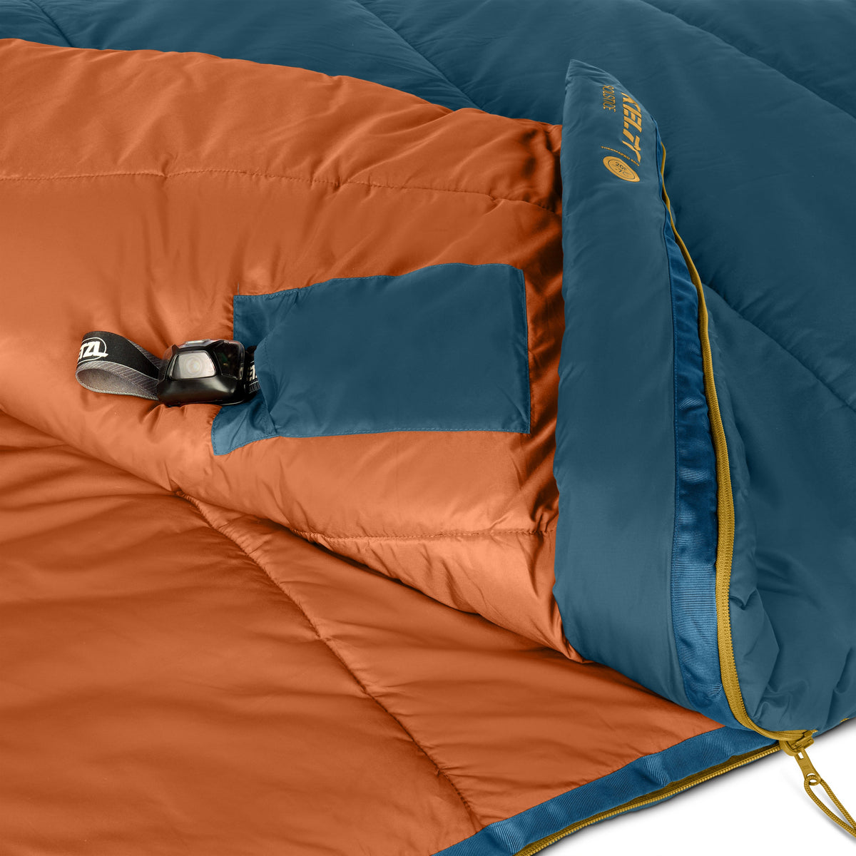 Kelty Solstice 20°F (-7°C) Synthetic Sleeping Bag - One Size - Midnight Navy/Woodthrush