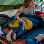 Kelty Solstice 20°F (-7°C) Synthetic Sleeping Bag - One Size - Midnight Navy/Woodthrush